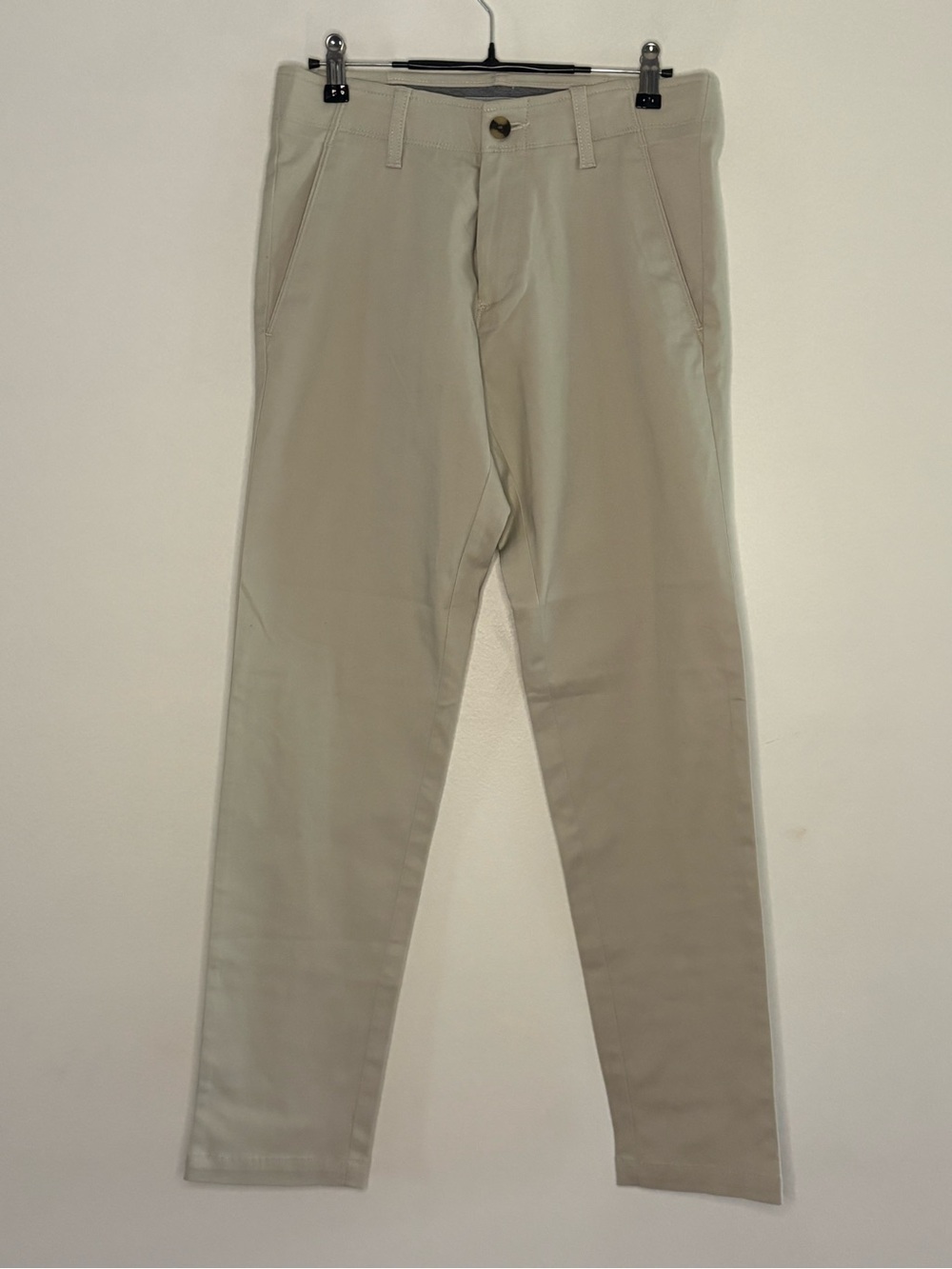 Haggar Men's Khaki Slim Chinos - Light Beige 28x30